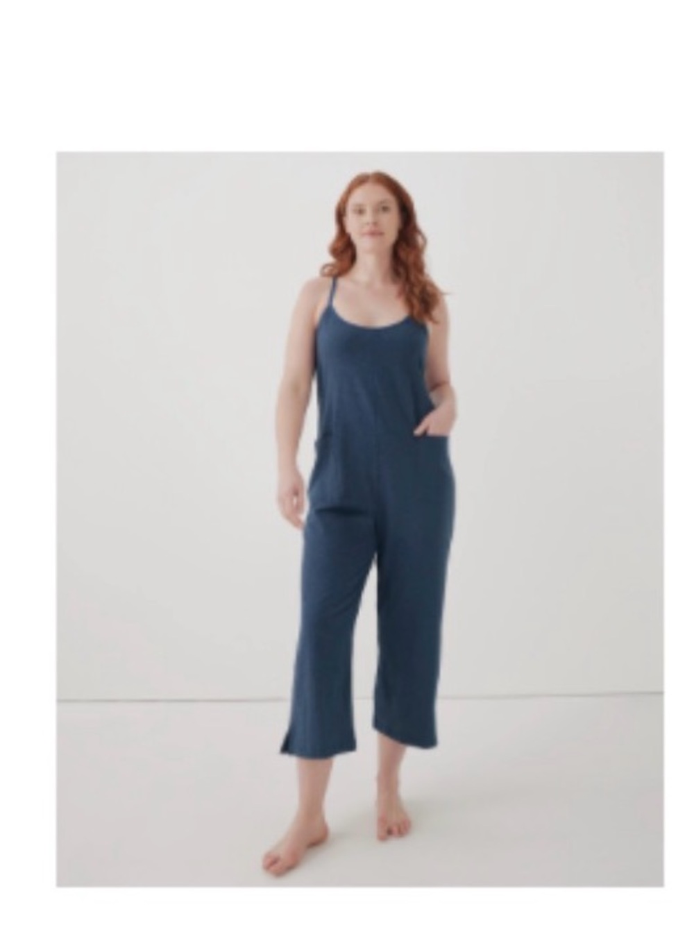 Women’s Pact Navy Heather Stretch Jumpsuit